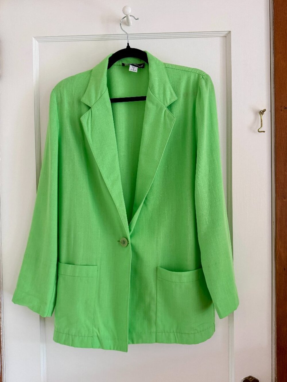Vintage Lime Green Blazer | Lightweight | 6